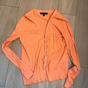 Banana Republic orange cardigan size s